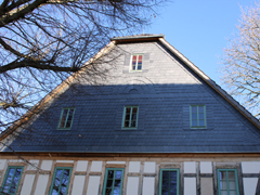 Fassadenverkleidung Naturschiefer in Wolperndorf